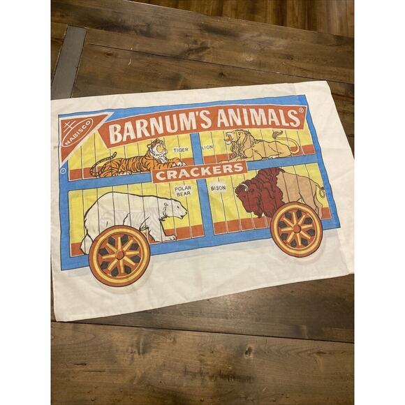 Vintage Nabisco Animal Cracker Pillow Case - Picture 1 of 9